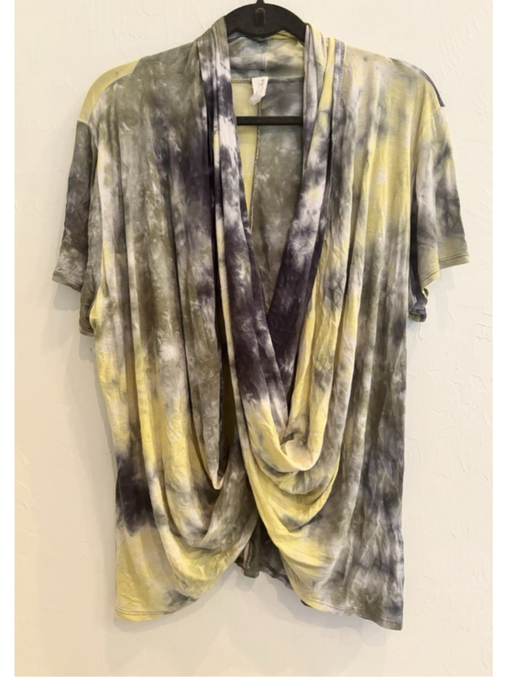 Chalet et Ceci Abstract Tunic Top Convertible Women’s Sz XL Bohemian Art to Wear